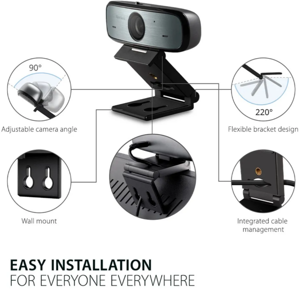 Webcam ViewSonic Full HD 1080p (VB-CAM-002) – Image 6